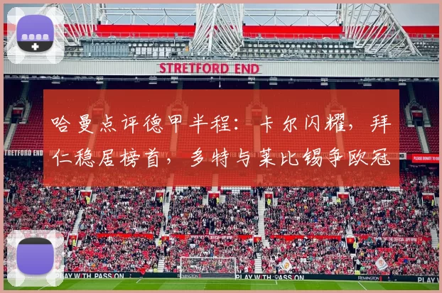 哈曼点评德甲半程：卡尔闪耀，拜仁稳居榜首，多特与莱比锡争欧冠资格