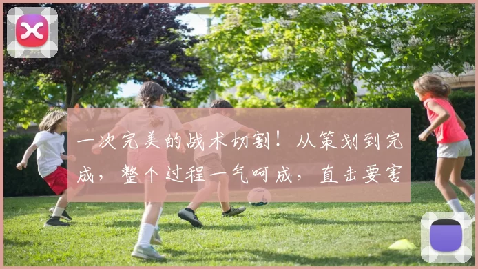 一次完美的战术切割！从策划到完成，整个过程一气呵成，直击要害